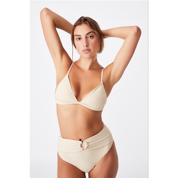 Cotton On Brown Cream Terry Bikini - Picture 1 of 7